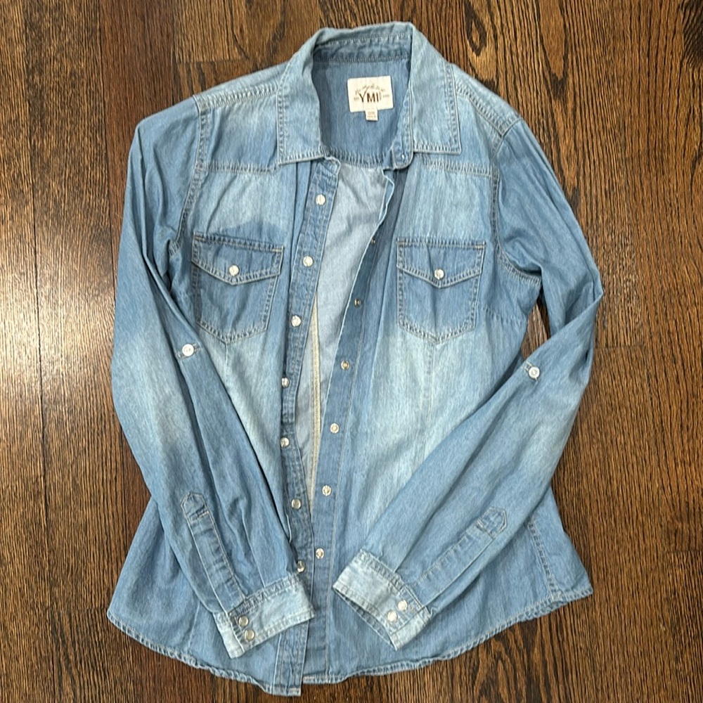 Chambray button down shirt